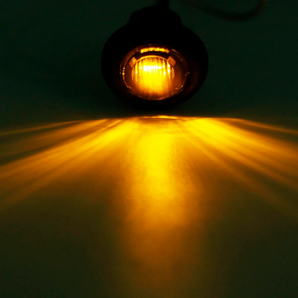 2pcs 3/4" LED Clearance Marker Bullet Light / Rubber Grommet For Truck Pickups- Smoked Amber - Image 5