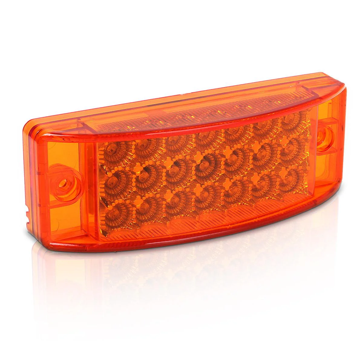 Partsam 10x 6inch Rectangle Amber Led Side Marker and Clearance Trailer Lights 21LED w Reflectors Waterproof Sealed Rectangular Led trailer lights Turn Signal and Parking Lights 3 Wires Surface Mount - Image 5