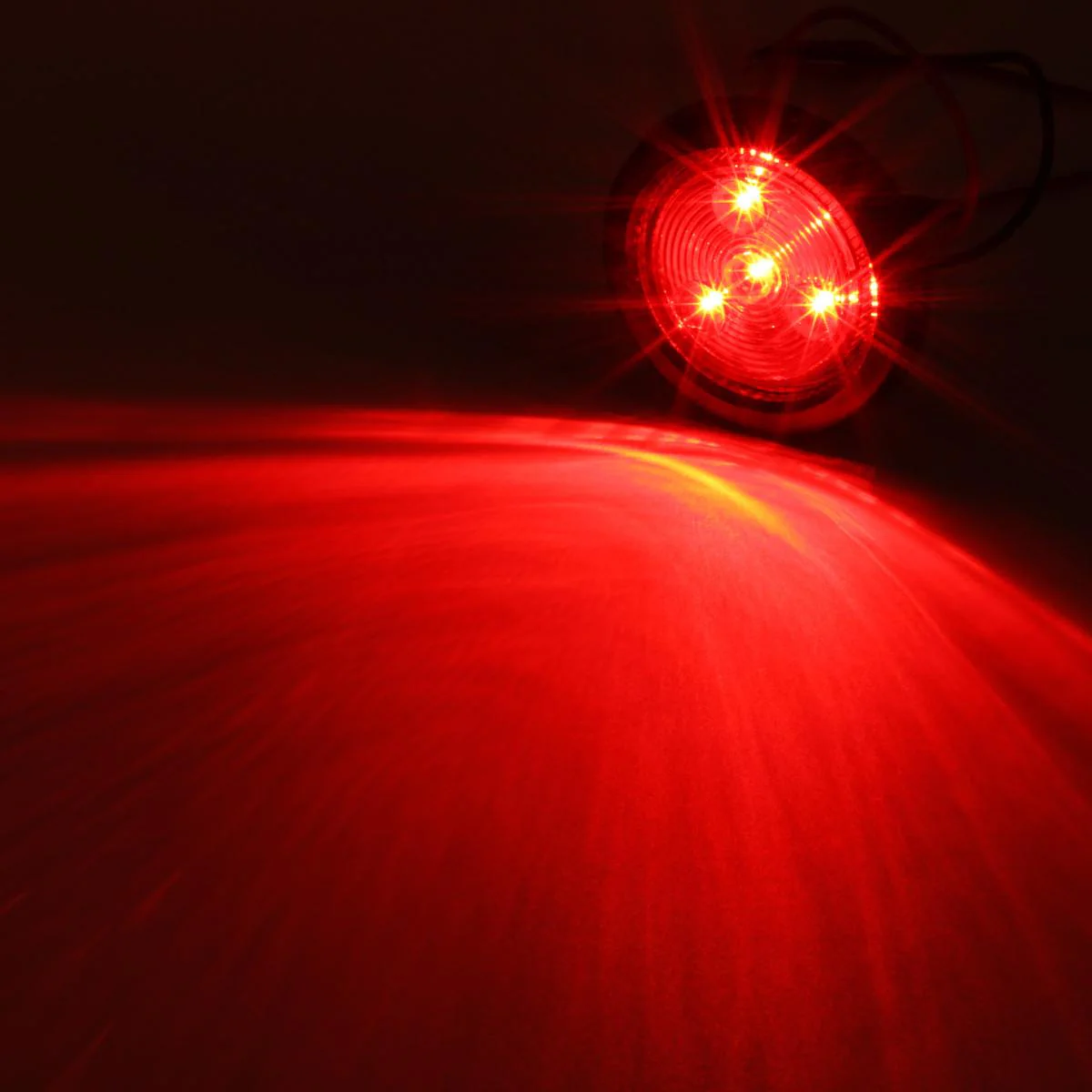 Partsam 10x Red 2" Round Sealed Clearance Marker Light 4LED Grommet & Pigtails w Reflex Lens, 2 inch round led marker lights, 2 inch round led trailer lights, 2 inch round led lights - Image 7