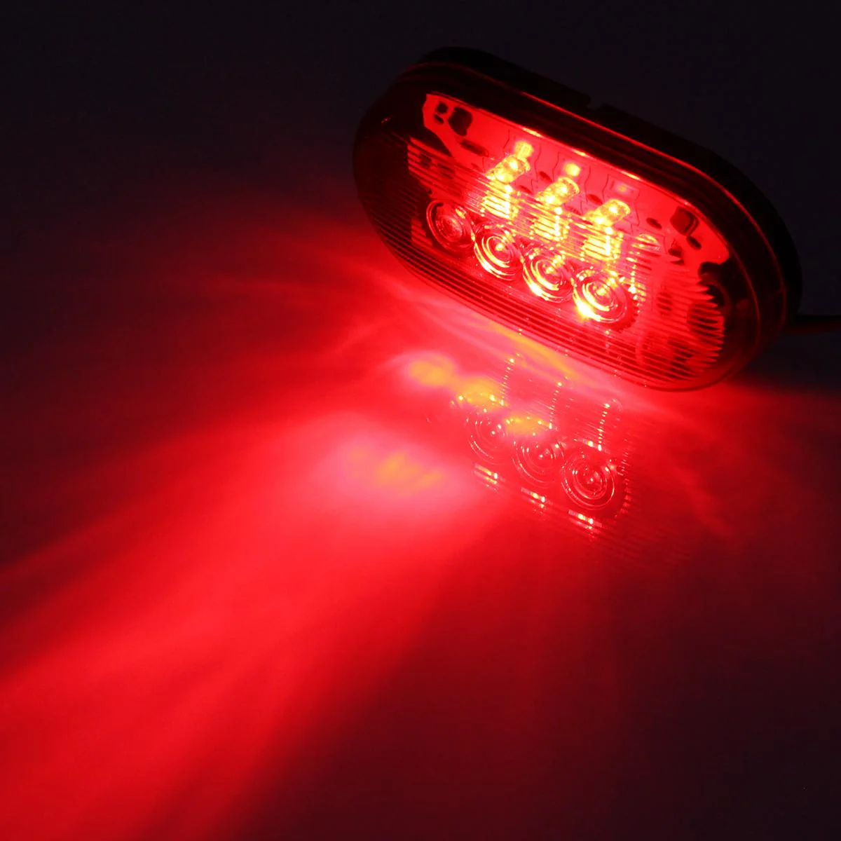 Partsam 2Pcs 4Inch Rectangular Led Side Marker Clearance Lights Red 10 Diodes RV Trailer Truck Camper Waterproof Surface 2x4 Rectangle Led Marker Lights Sealed Indicators Identification Lights - Image 10