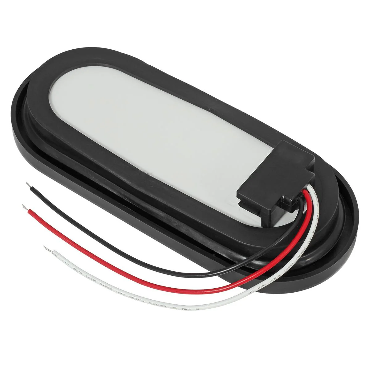 Partsam 2Pcs 6 Inch Oval White Led Trailer Lights 10 Diodes Smoke Lens Grommet and Pigtails Submersible 12V Sealed for RV Trucks, 6 Oval led Reverse Lights, 6 Oval led Back up Lights - Image 6