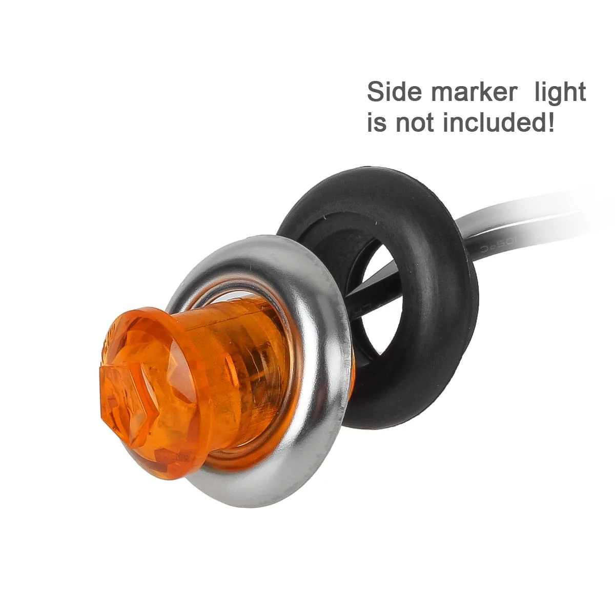 Partsam 3/4" round Stainless Steel Trim Ring Bezel For 3/4" Accent Marker Lights and all 3/4" Round Marker Clearance Lights (Pack of 100) - Image 8