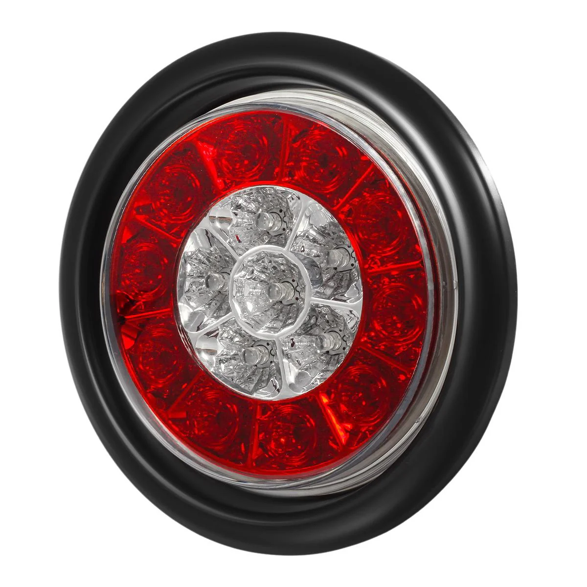 Partsam 4Pcs 4inch Inch Round LED Trailer Tail Lights with Backup Reverse Lights 16LED Waterproof Stop Brake Tail Running Utility Lights Lamps DC 12V Sealed, Hardwired with Grommet (Not Plug and Play) - Image 7