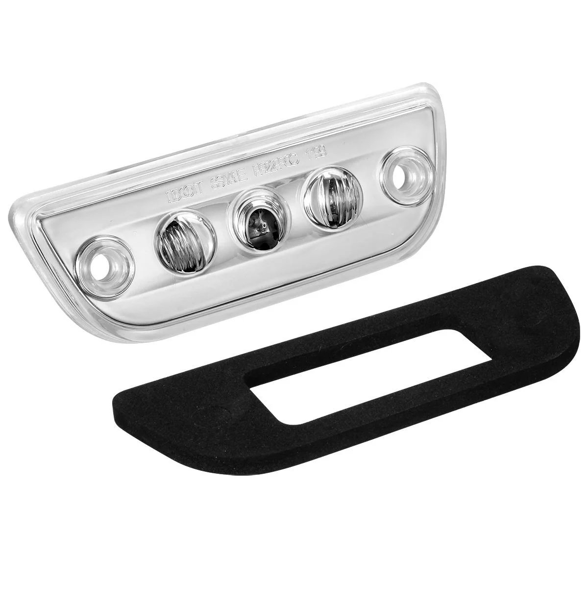 Partsam 5pcs 3LED Cab Light Truck Trailer Cab Marker Clear Lens Top Roof Running Reflective Lights Assembly Compatible with Peterbilt 579 & Kenworth T680, T770, T880 Heavy Trucks Cab Lights - Image 9