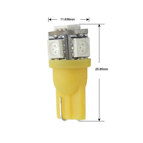 Partsam 5X 264159AM 5-5050-SMD T10 194 Amber LED Cab Marker Roof Running Lights + Wiring Pack Compatible with / C1500 C2500 C3500 K1500 K2500 K3500 1988-2002 Pickup Trucks - Image 5