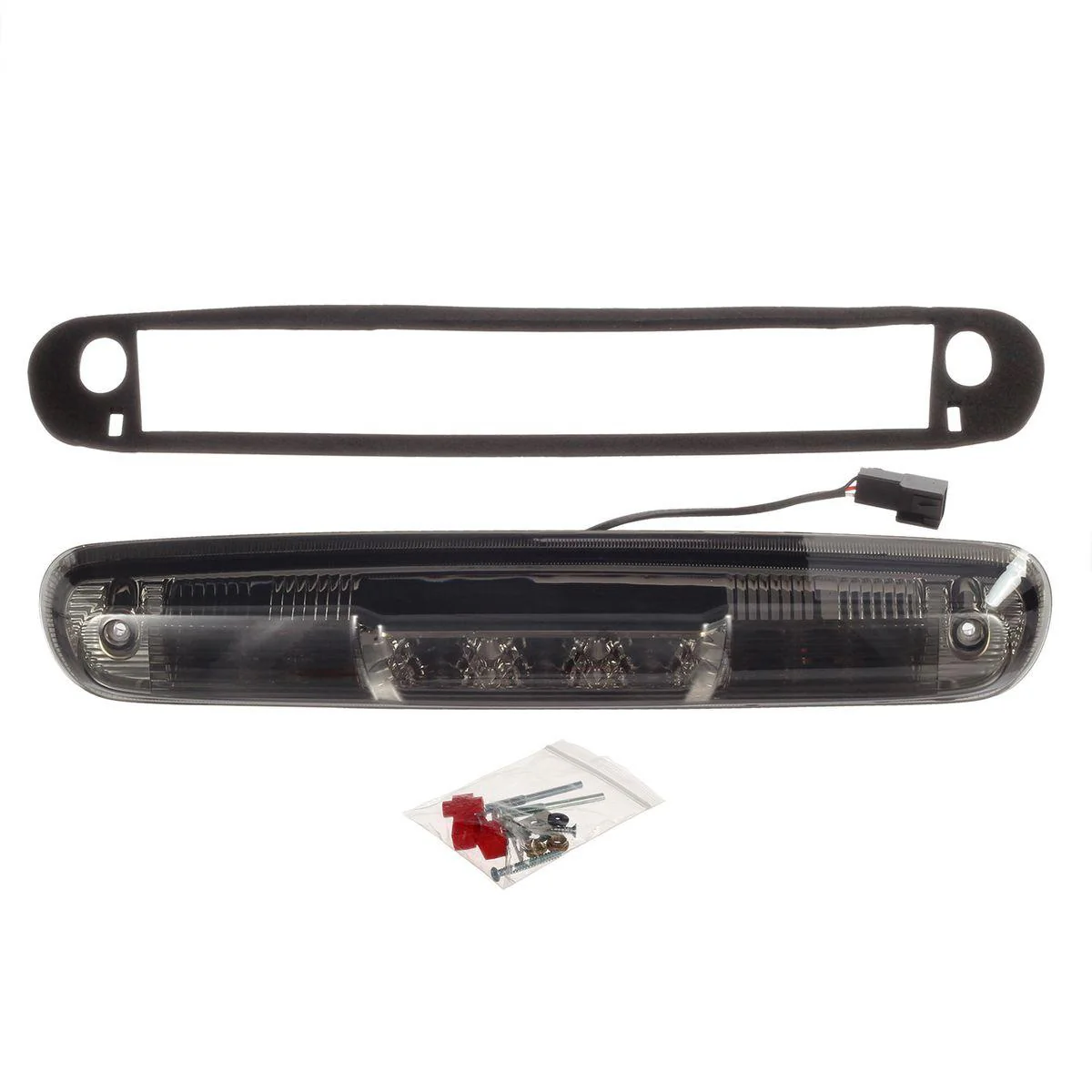 Partsam Replacement For Silverado 2007-2013 Silverado/Sierra 1500 2500 3500 2014 Classic Model Red/White LED Smoke Lens High Mount 3rd Third Brake Light Cargo Tail Lamp - Image 4