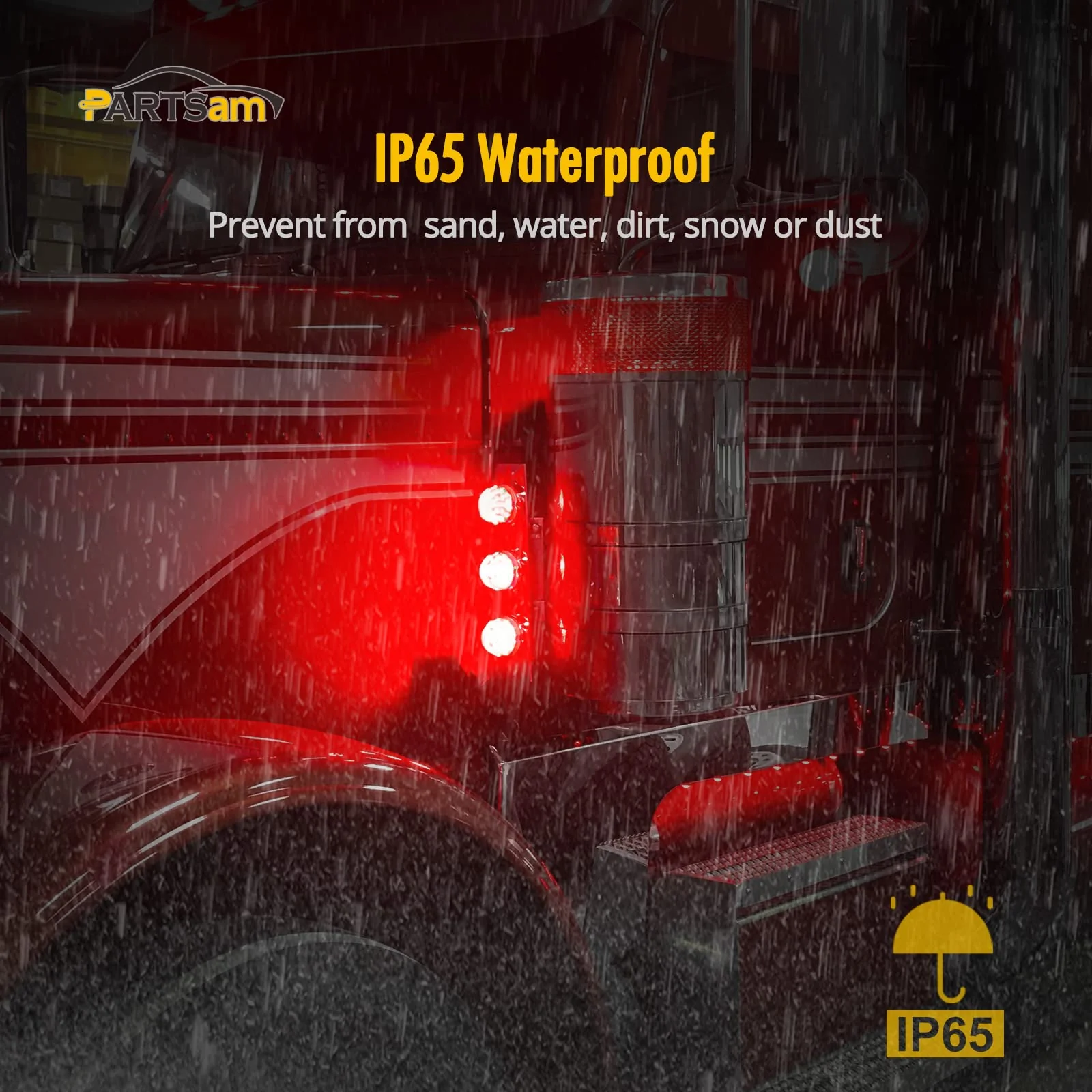 Partsam Side Marker Lights for Freightliner Kenworth Peterbilt - Image 6