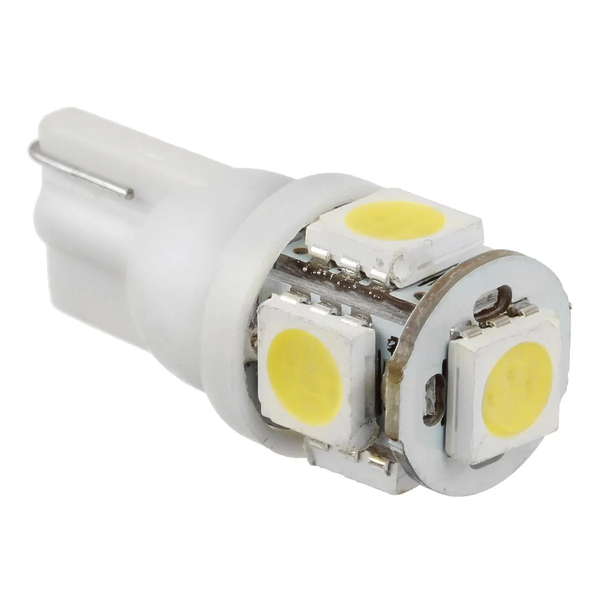 Partsam T10 LED Light Bulbs 5X White 161 168 194 Wedge Base Lights 5-5050-SMD for Cab Roof Running Marker Light LED Backup License Plate Parking Turn Signal Light - Image 6