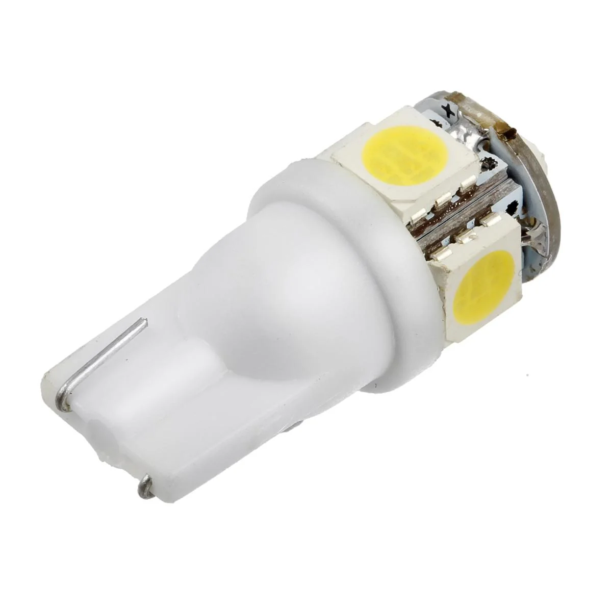 Partsam T10 LED Light Bulbs 5X White 161 168 194 Wedge Base Lights 5-5050-SMD for Cab Roof Running Marker Light LED Backup License Plate Parking Turn Signal Light - Image 7