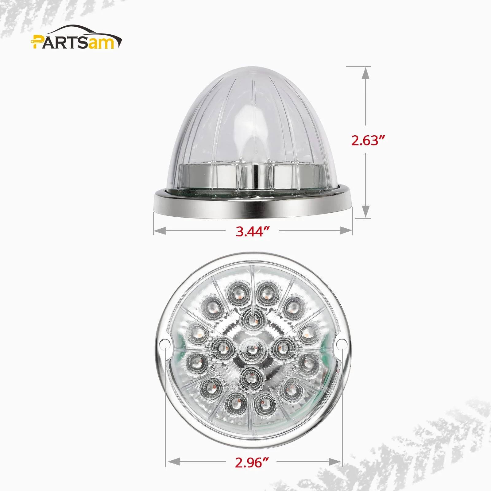 PartsamLed Watermelon Lights Compatible for Freightliner Kenworth Peterbilt - Image 3